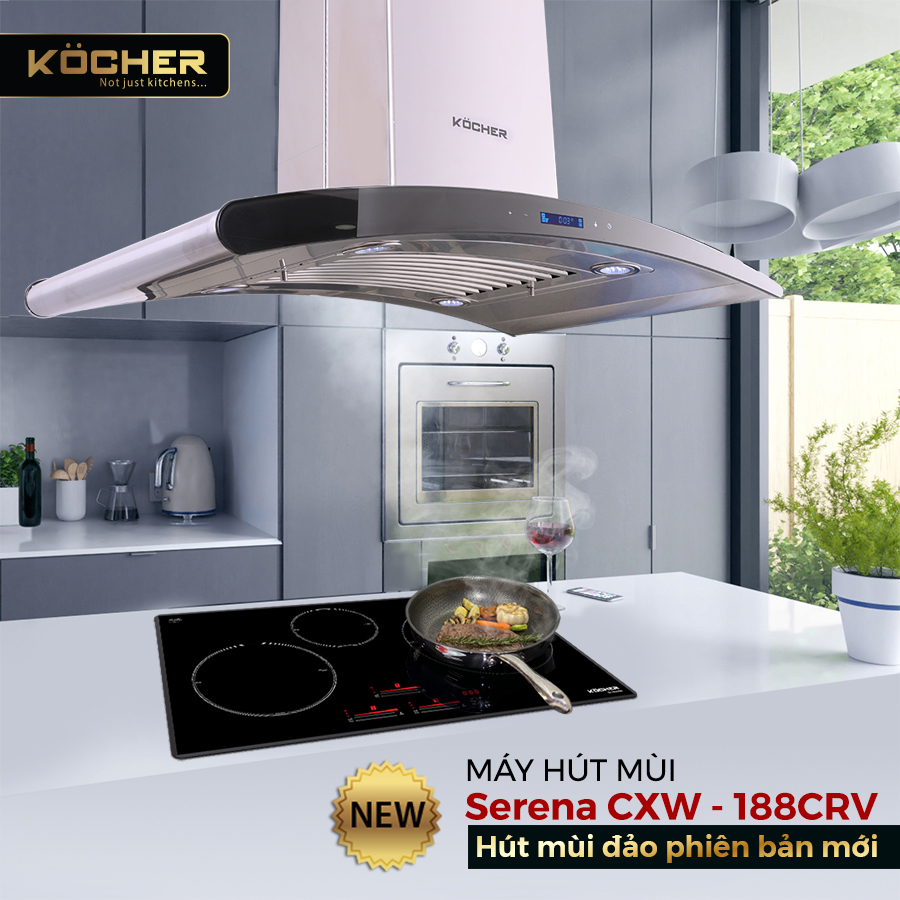 Máy hút mùi đảo Kocher Serena CXW-188CRV