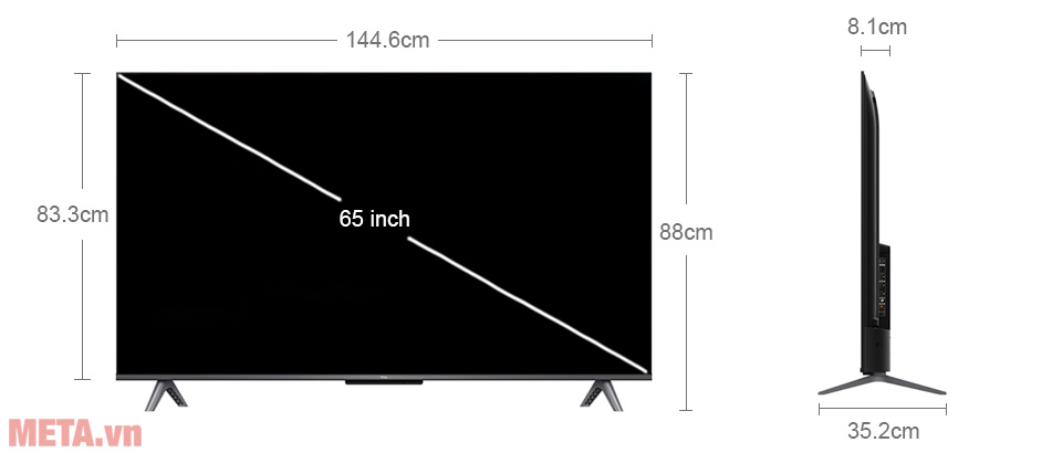 Tivi QLED TCL 4K 65 inch 65Q646