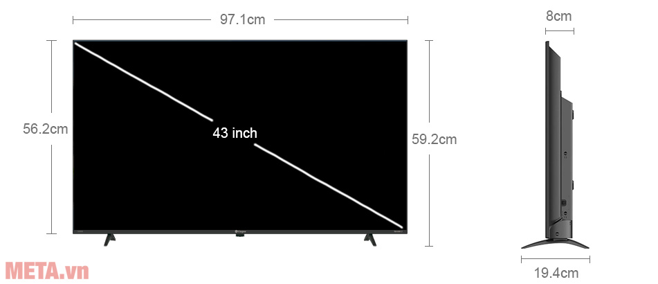 Smart Tivi Casper 43 inch 43FX5200