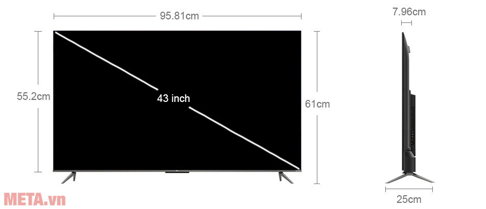 Tivi TCL QLED 4K 43 inch 43C635