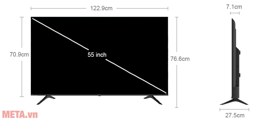 Tivi Casper 4K 55 Inch 55UW6000