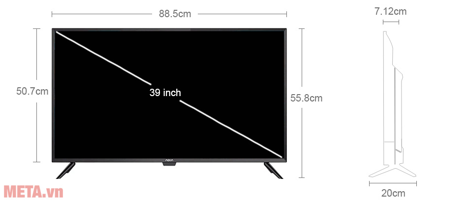 Android Tivi Aqua 39 inch LE39AQTD6G - META.vn