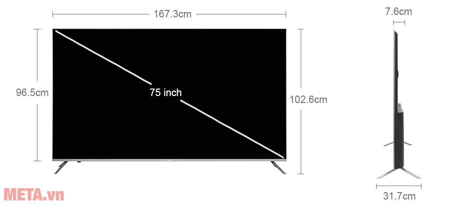 Tivi AQUA 75 inch LE75AQTS5UG