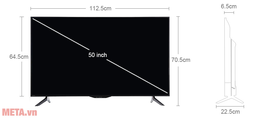 Smart Tivi Sharp 50 inch LC-50SA5500X