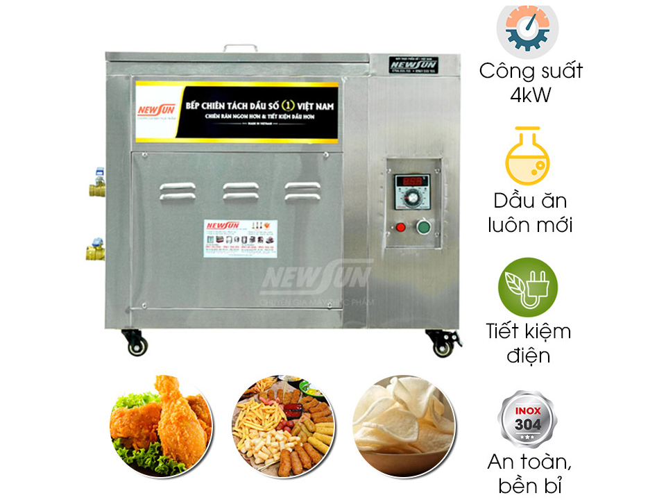 Bếp chiên tách dầu NewSun 20 lít