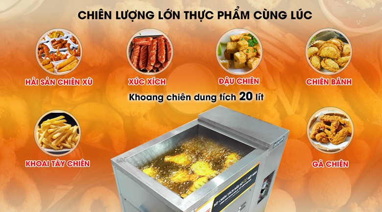 Bếp chiên tách dầu  