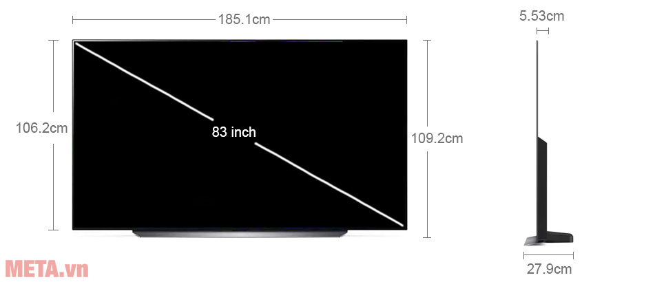 Tivi LG OLED Evo C3 4K 83 inch OLED83C3PSA