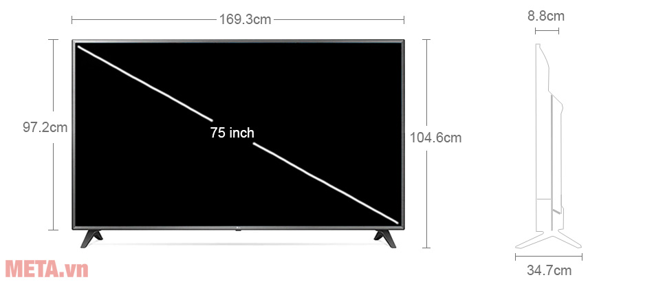 Smart tivi LG 4K 75 inch 75UN7290PTF