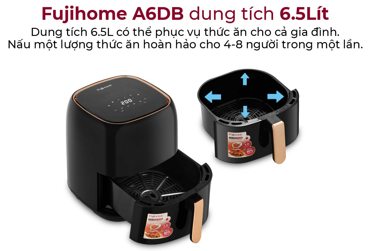 Nồi chiên không dầu FujiHome A6DB 