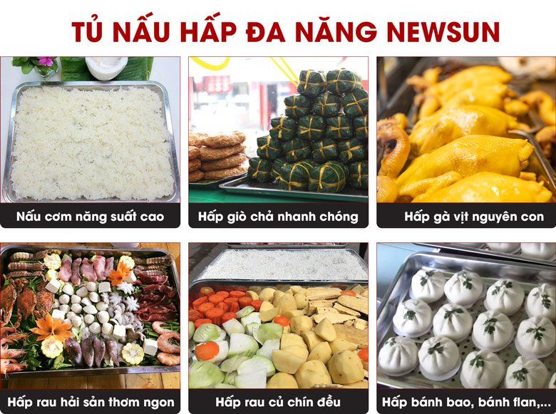 Tủ cơm công nghiệp NewSun 12 khay