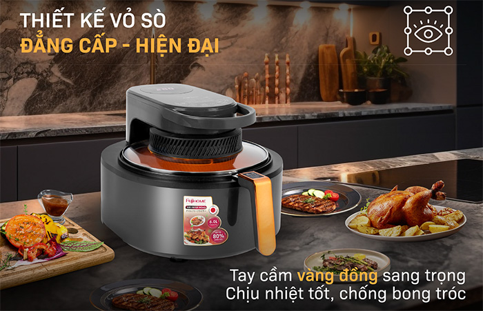 Nồi chiên không dầu Fujihome AG6D