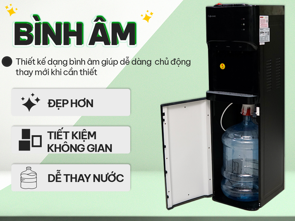 Cây nước nóng lạnh bình âm  