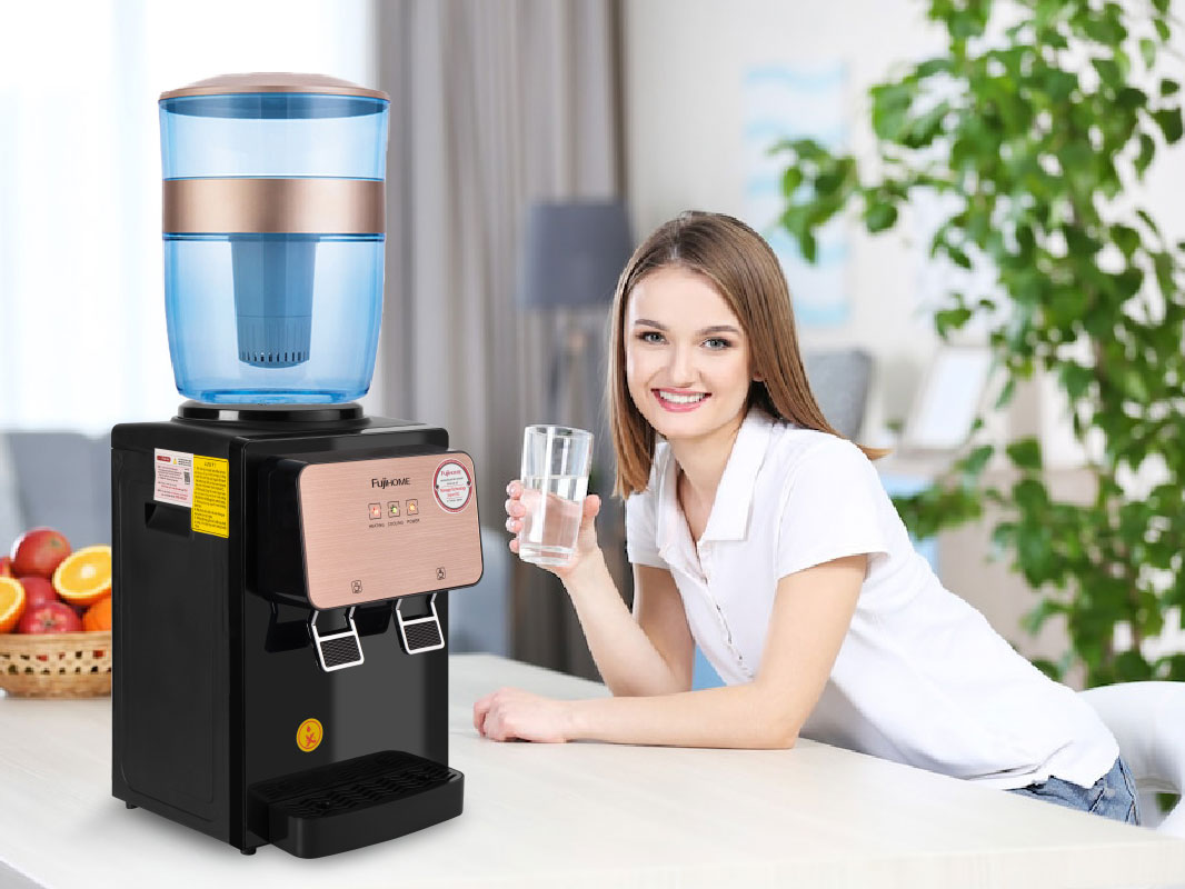 Cây nước nóng lạnh để bàn mini FujiHome WD03E