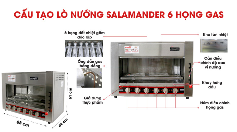 Lò nướng Salamander  