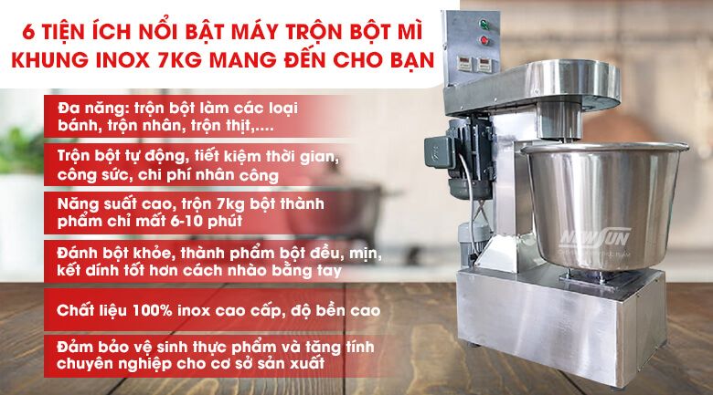 Máy trộn bột NewSun 7kg/mẻ