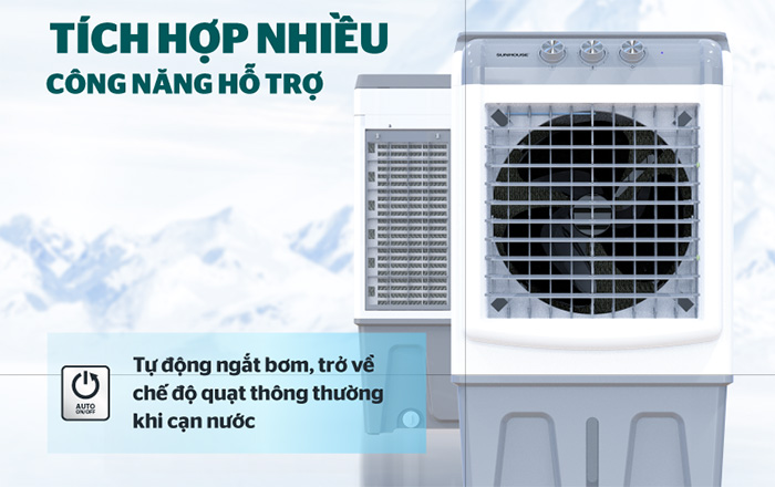 Quạt điều hòa Sunhouse SHD7744 có tính năng tự động ngắt