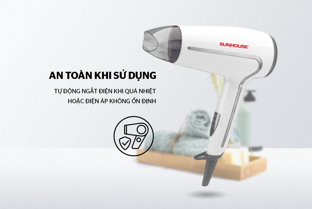 Sunhouse SHD2308W có khả năng tự ngắt khi quá tải nhiệt 