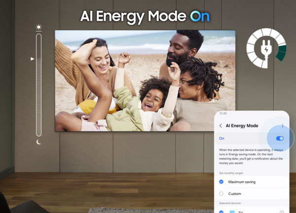 Chế độ AI Energy giúp tiết kiệm điện năng tối ưu hơn