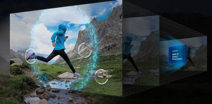 Công nghệ 4K AI Upscaling giúp nâng cấp hình ảnh vượt trội