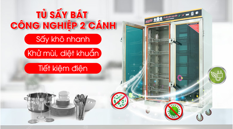 Tủ sấy bát công nghiệp 5 khay 