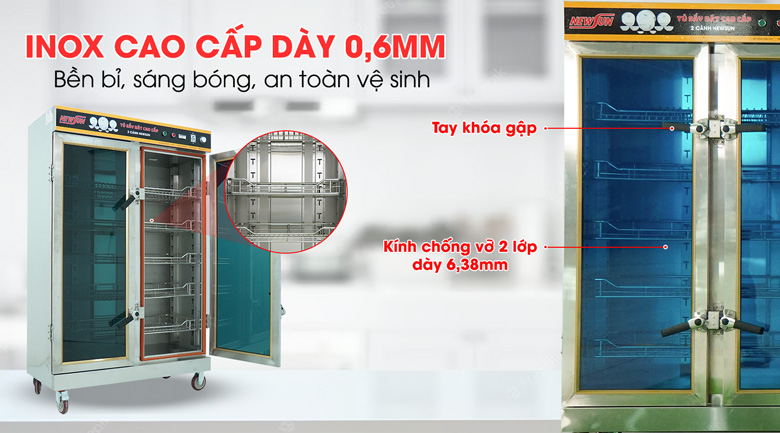 Tủ sấy bát công nghiệp 2 cánh 