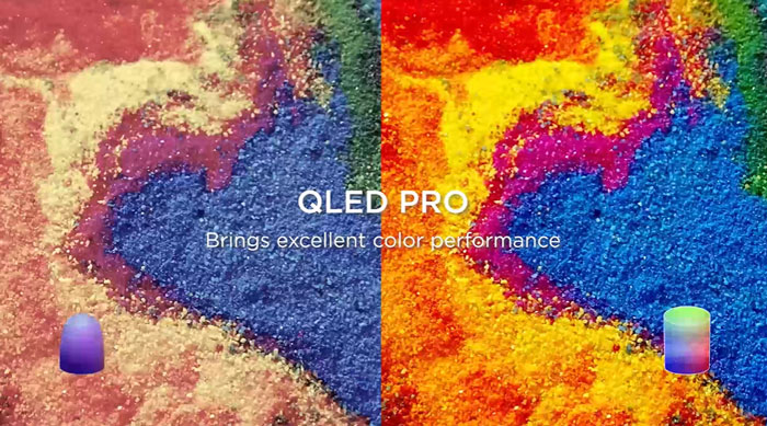 QLED Pro giúp hình ảnh sống động hơn