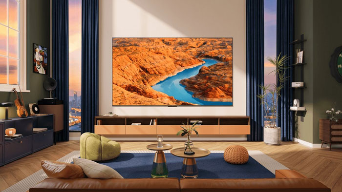 Google Tivi QLED TCL 4K 43 inch 43C69B sở hữu thiết kế nguyên khối mỏng nhẹ