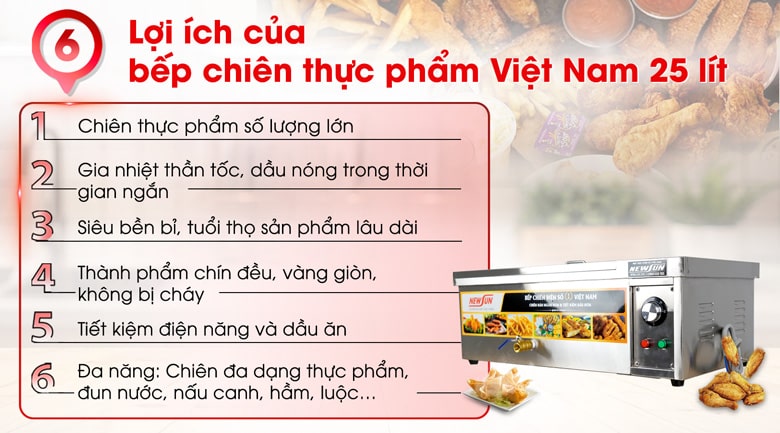 Bếp chiên công nghiệp  