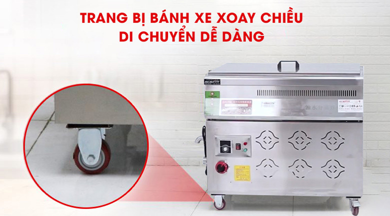 Bếp chiên tách dầu 50L dùng gas