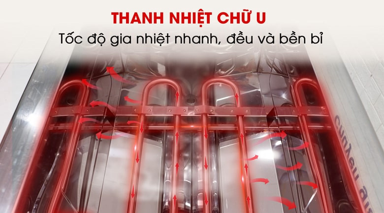 Bếp chiên tách dầu 50L dùng điện