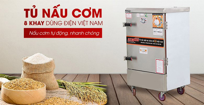 Tủ cơm công nghiệp NewSun 8 khay