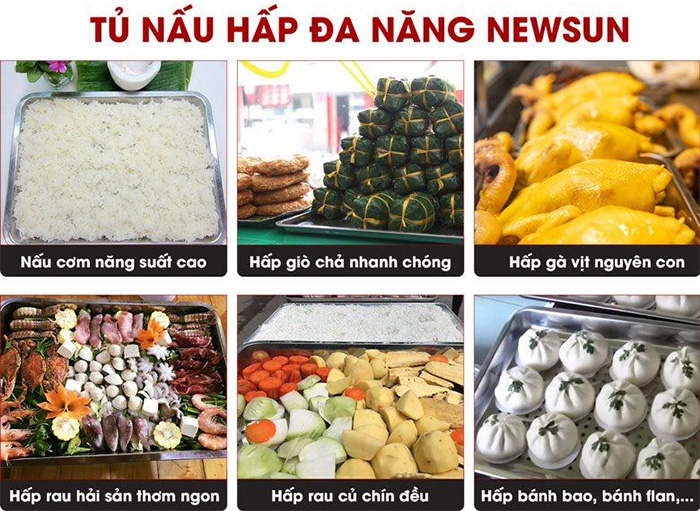 Tủ cơm công nghiệp NewSun 8 khay