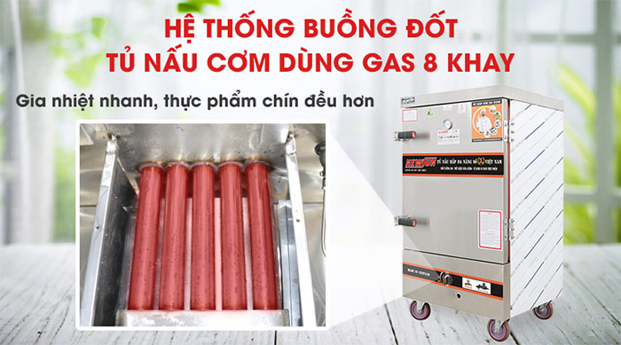 Tủ cơm công nghiệp NewSun 8 khay