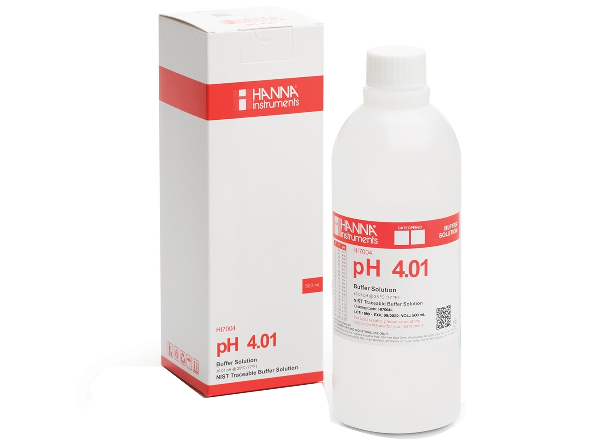 Dung dịch hiệu chuẩn pH 4.01 HI7004L - 500ml