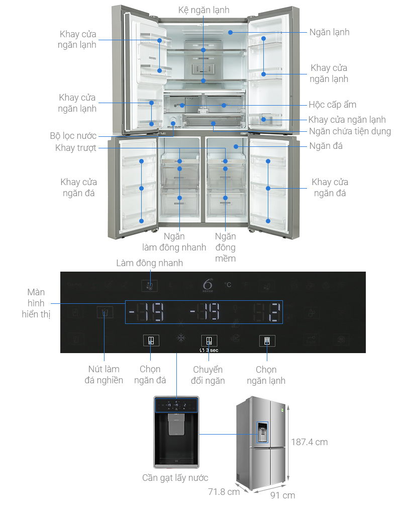 Tủ lạnh Whirlpool Inverter WFQ590WSSV