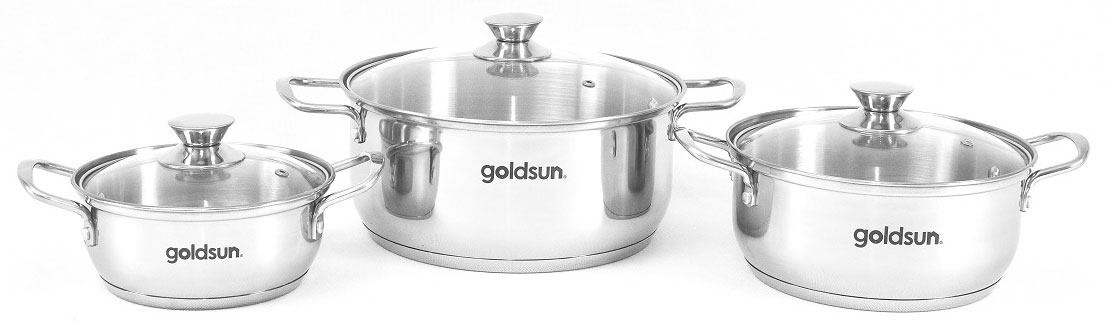 Bộ nồi inox 3 đáy Goldsun GPS1723