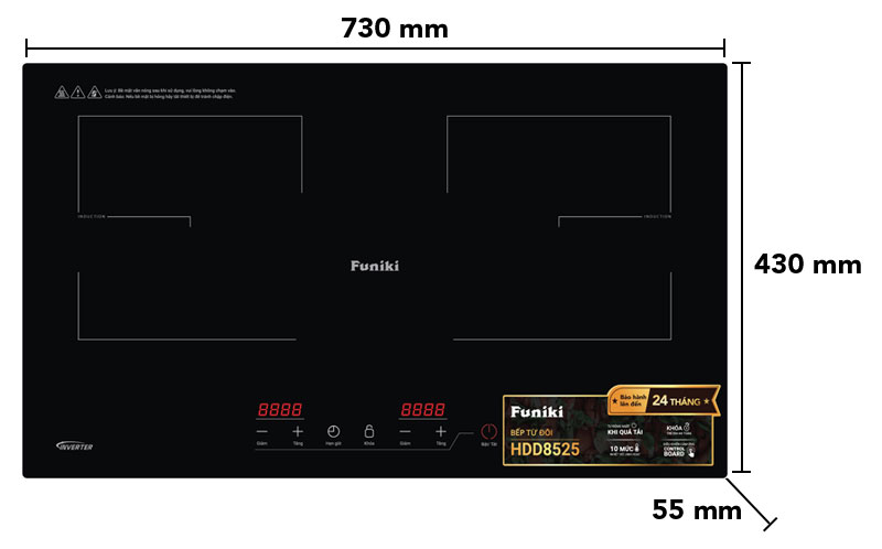 Bếp từ đôi Funiki HDD8525