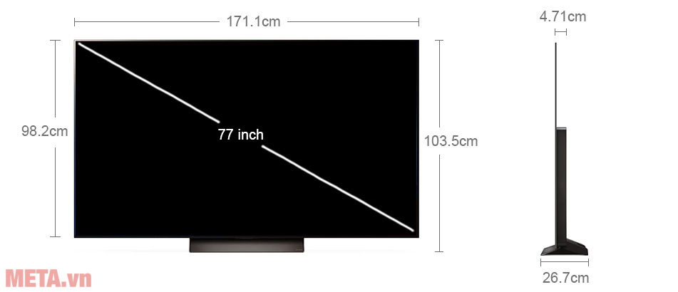 Tivi LG 77 inch OLED77C4PSA