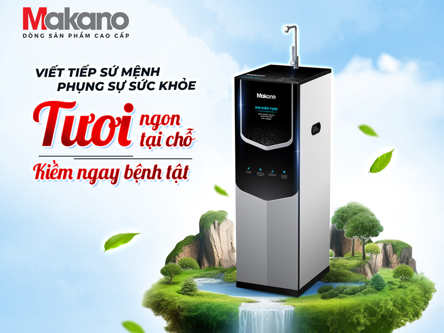 Máy lọc nước ion kiềm tươi Makano MN169