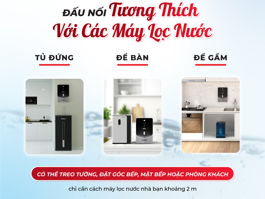 Máy biến đổi nước RO thành nước ion kiềm tươi Makano MN068