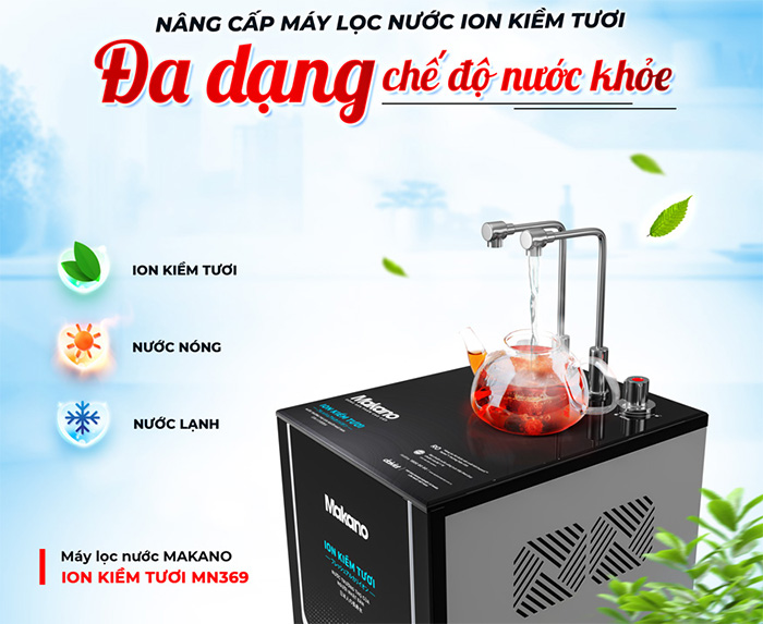 Máy lọc nước ion kiềm Maknao MN369