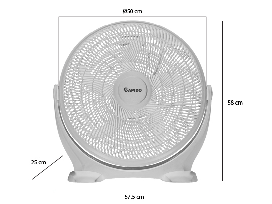 Quạt sàn Rapido RWF-20AFM 