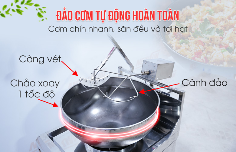 Máy đảo rang cơm tự động