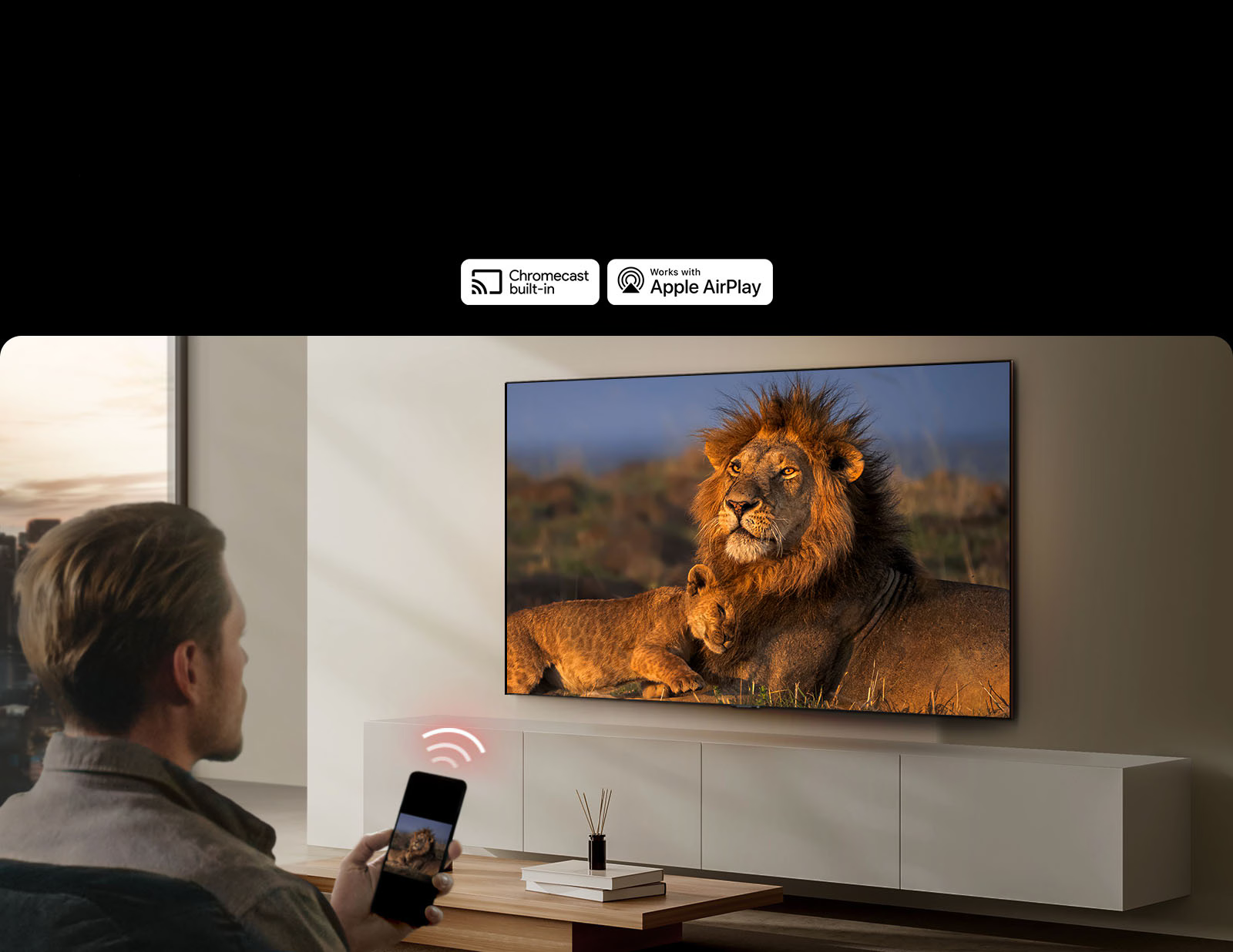 Chỉa sẻ màn hình đơn giản với AirPlay 2 và Chromecast