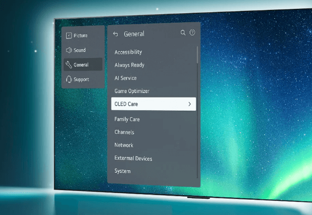 Tính năng OLED Care trên tivi LG 55B4PSA 
