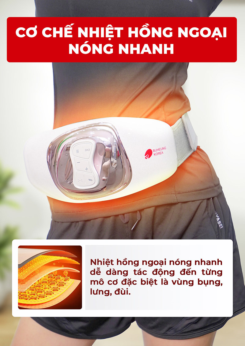 Máy massage bụng Buheung MK-340