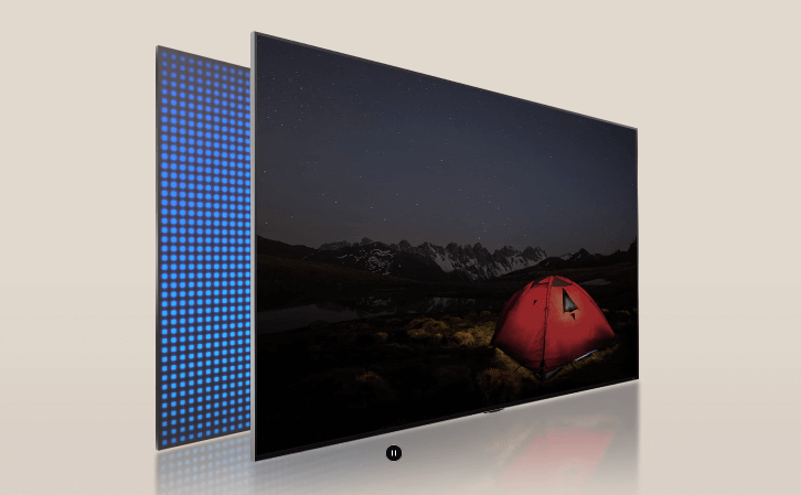 Tivi 4K LG 50QNED80TSA còn sử dụng công nghệ màn hình chấm lượng tử QNED