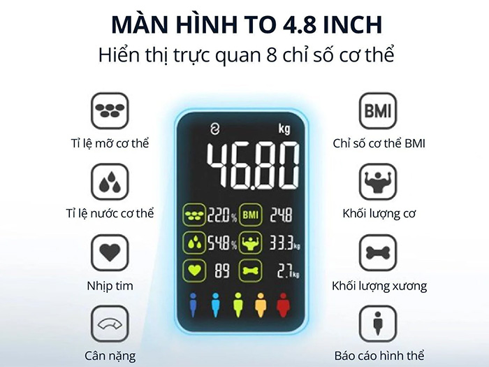 Máy quét chỉ số cơ thể Kachi MK370