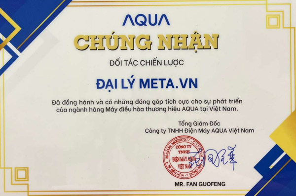 AQUA công nhận META.vn là đối tác chiến lược AQUA công nhận META.vn là đối tác chiến lược