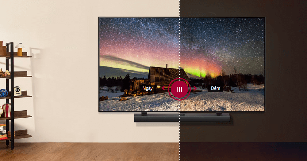 TV LG 55NANO81TSA có công nghệ điều chỉnh độ sáng thông minh